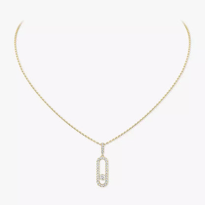 [Sprite Jewelry]Move Uno Diamond Necklace in Rose Gold