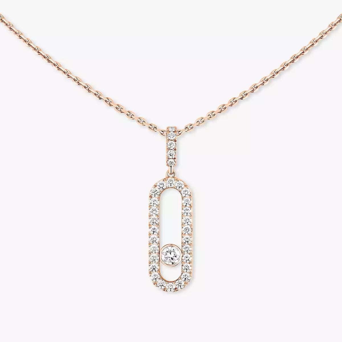 [Sprite Jewelry]Move Uno Diamond Necklace in Rose Gold