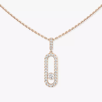 [Sprite Jewelry]Move Uno Diamond Necklace in Rose Gold