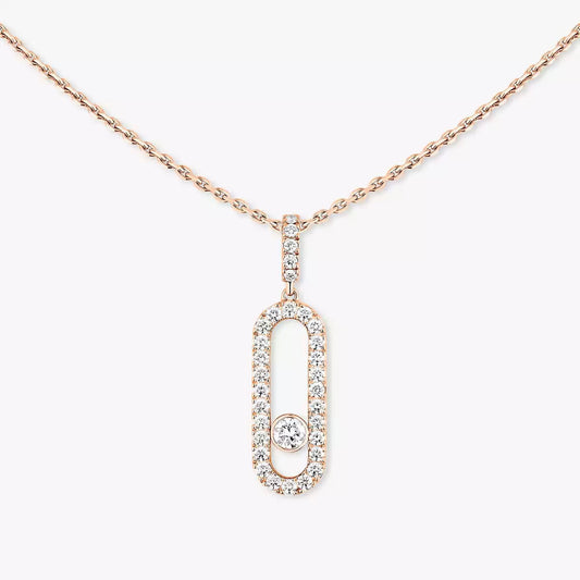 [Sprite Jewelry]Move Uno Diamond Necklace in Rose Gold