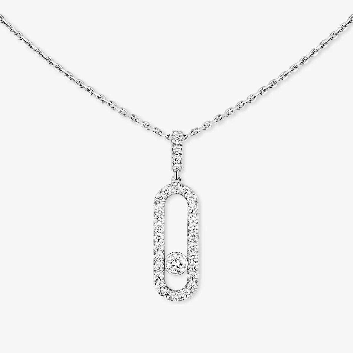 [Sprite Jewelry]Move Uno Diamond Necklace in Rose Gold