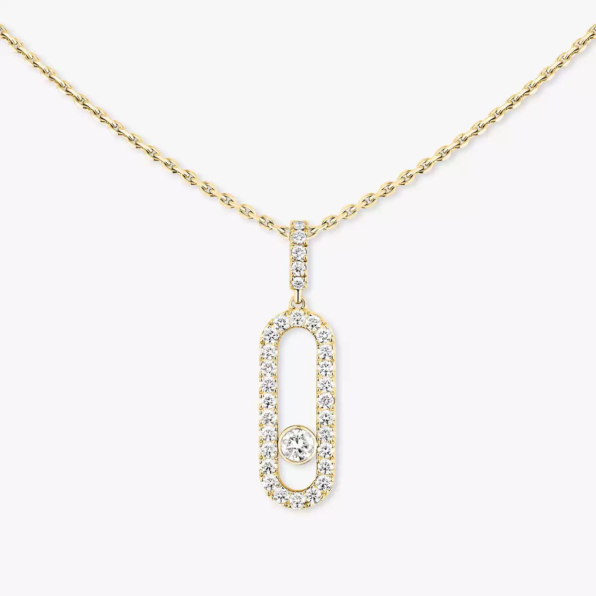 [Sprite Jewelry]Move Uno Diamond Necklace in Rose Gold