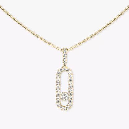 [Sprite Jewelry]Move Uno Diamond Necklace in Rose Gold