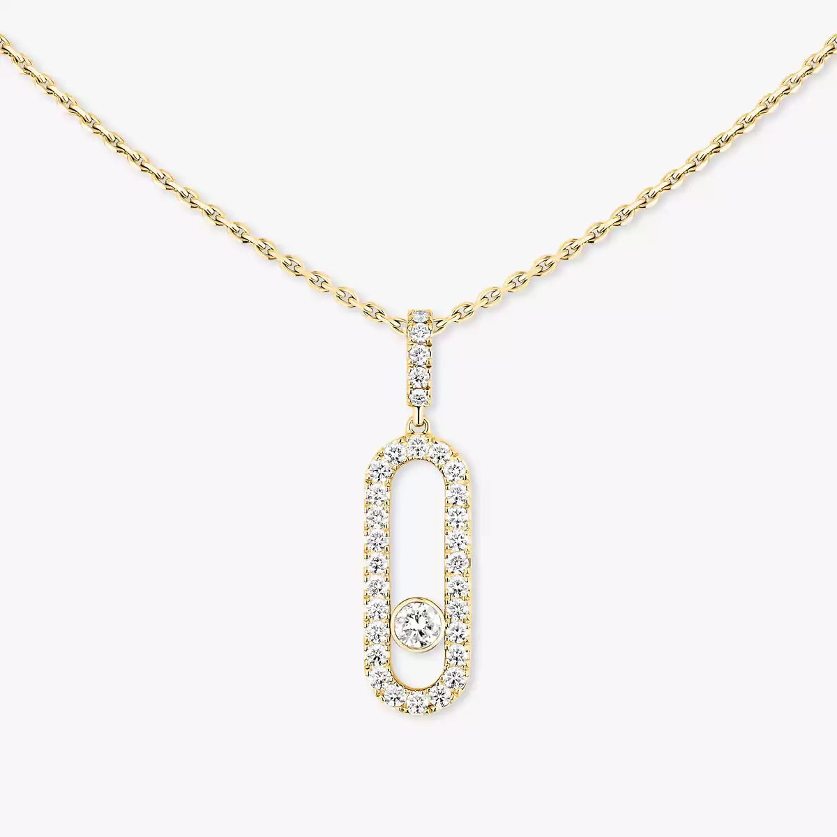 [Sprite Jewelry]Move Uno Diamond Necklace in Rose Gold