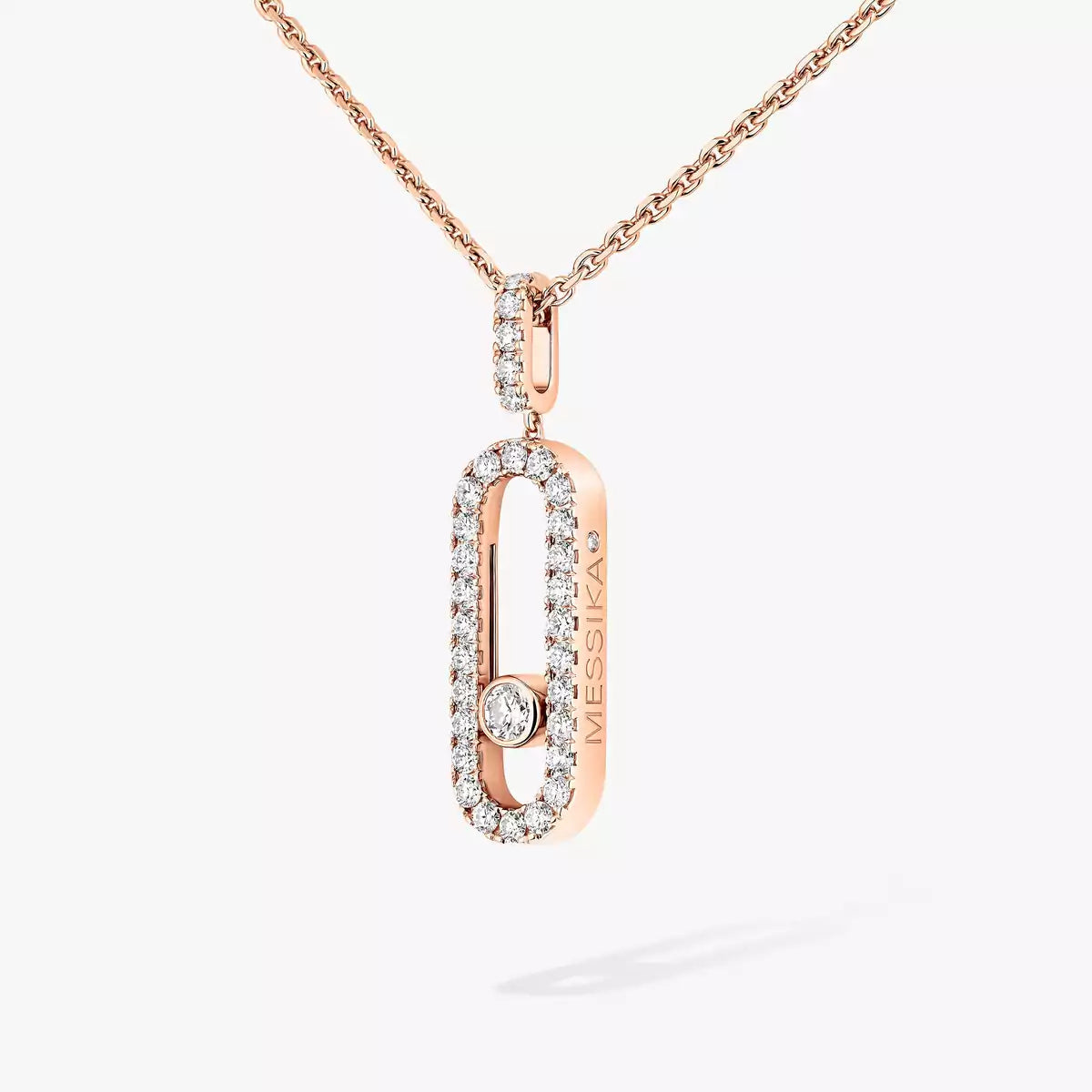 [Sprite Jewelry]Move Uno Diamond Necklace in Rose Gold