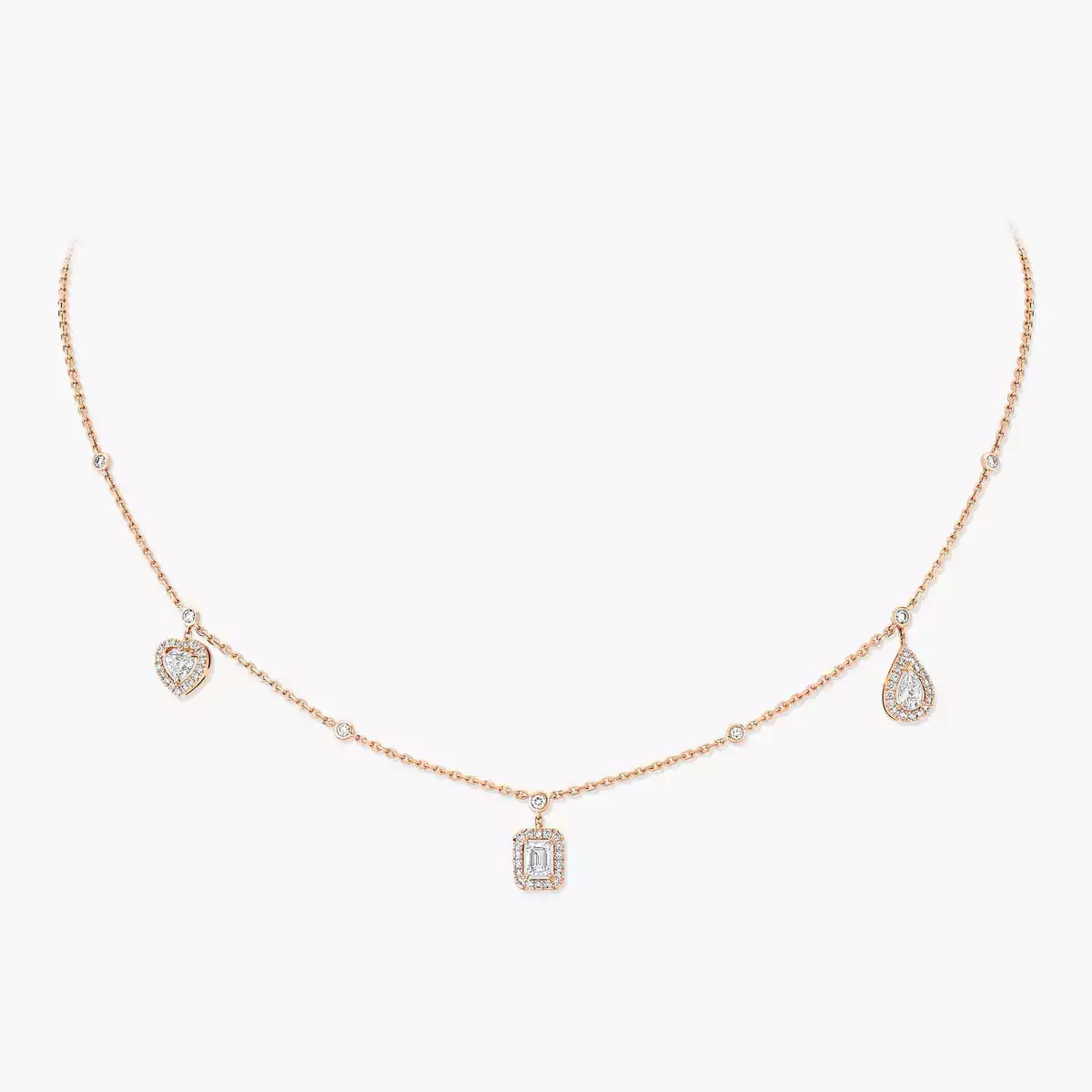 [Sprite Jewelry]My Twin Diamond Necklace in Silver