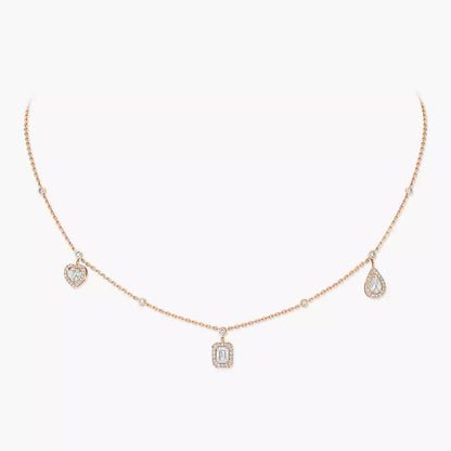 [Sprite Jewelry]My Twin Diamond Necklace in Silver