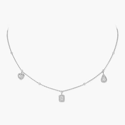 [Sprite Jewelry]My Twin Diamond Necklace in Silver