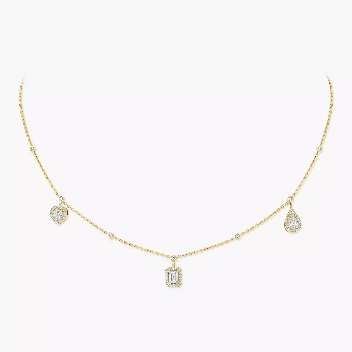 [Sprite Jewelry]My Twin Diamond Necklace in Silver