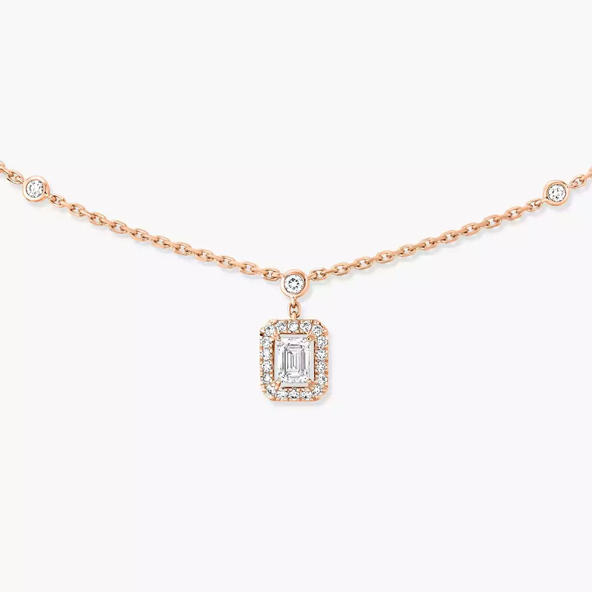 [Sprite Jewelry]My Twin Diamond Necklace in Silver