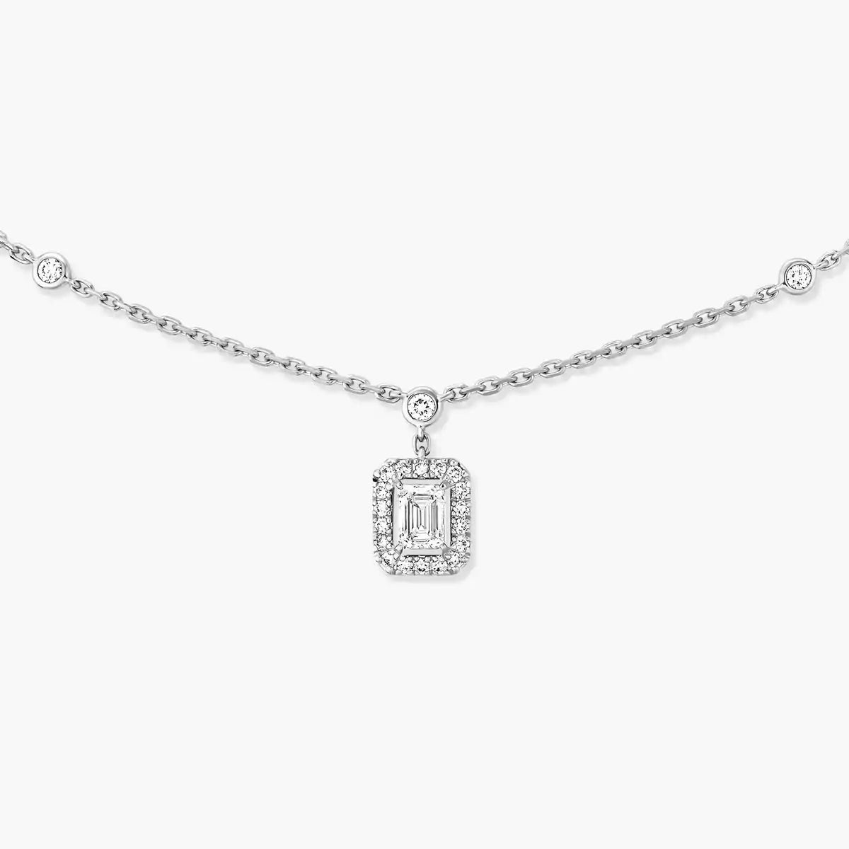 [Sprite Jewelry]My Twin Diamond Necklace in Silver