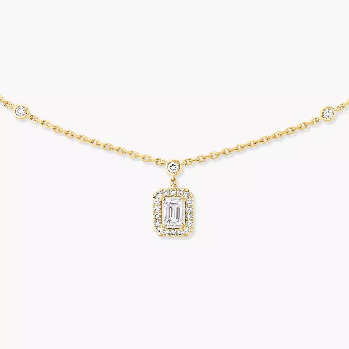 [Sprite Jewelry]My Twin Diamond Necklace in Silver