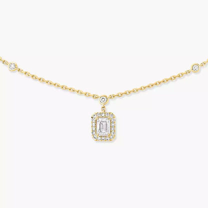 [Sprite Jewelry]My Twin Diamond Necklace in Silver