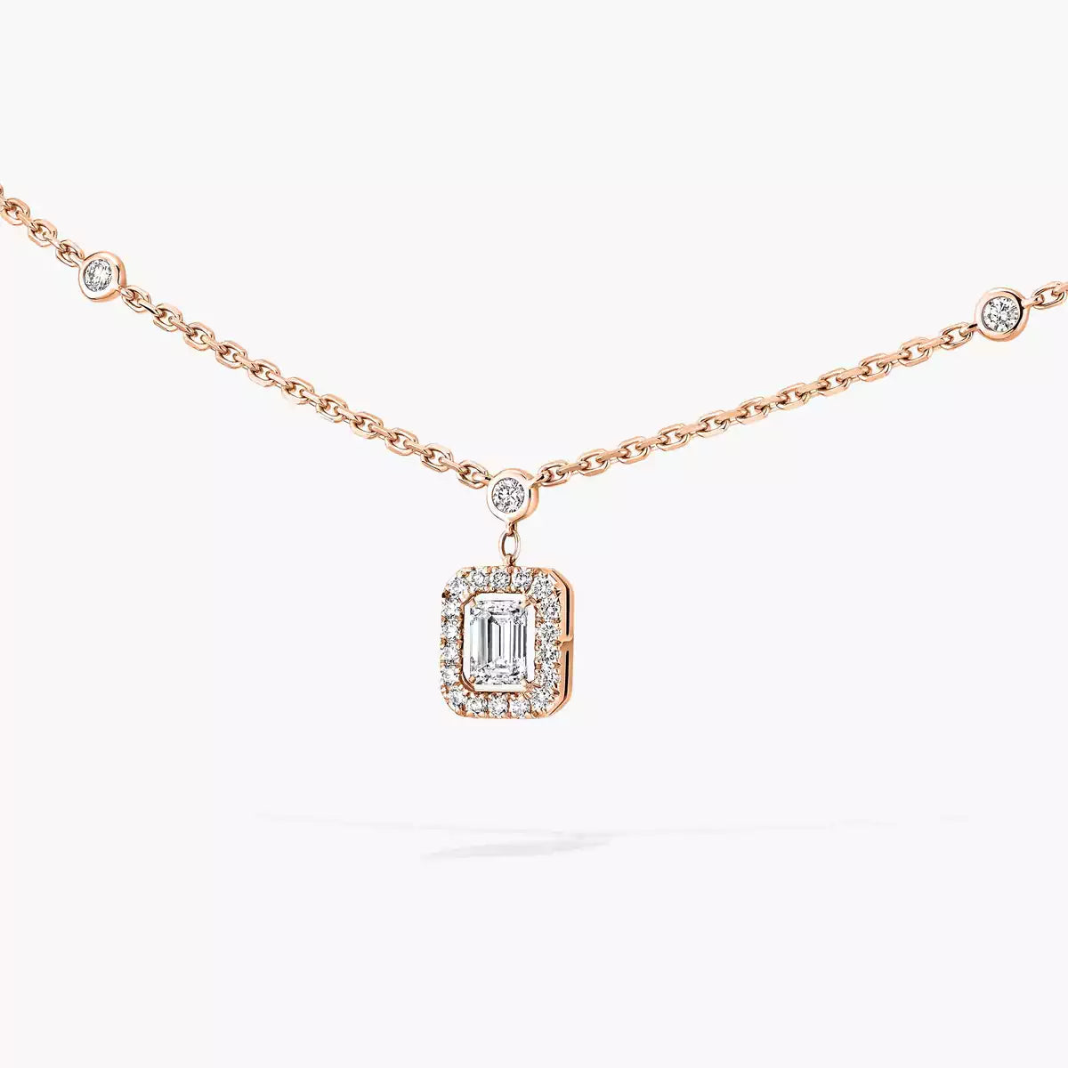 [Sprite Jewelry]My Twin Diamond Necklace in Silver