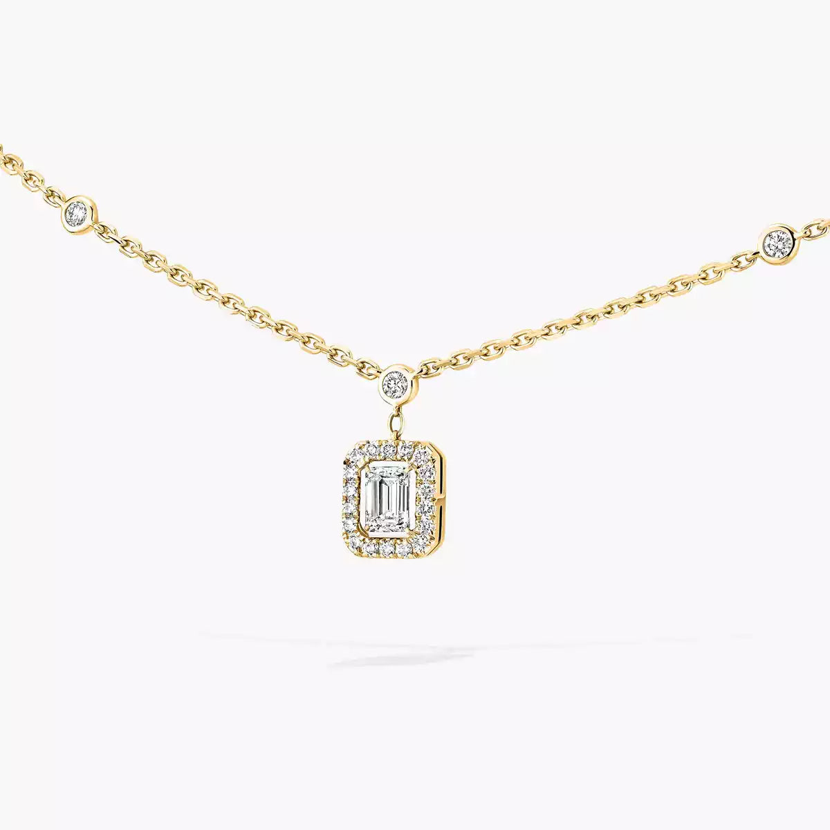 [Sprite Jewelry]My Twin Diamond Necklace in Silver