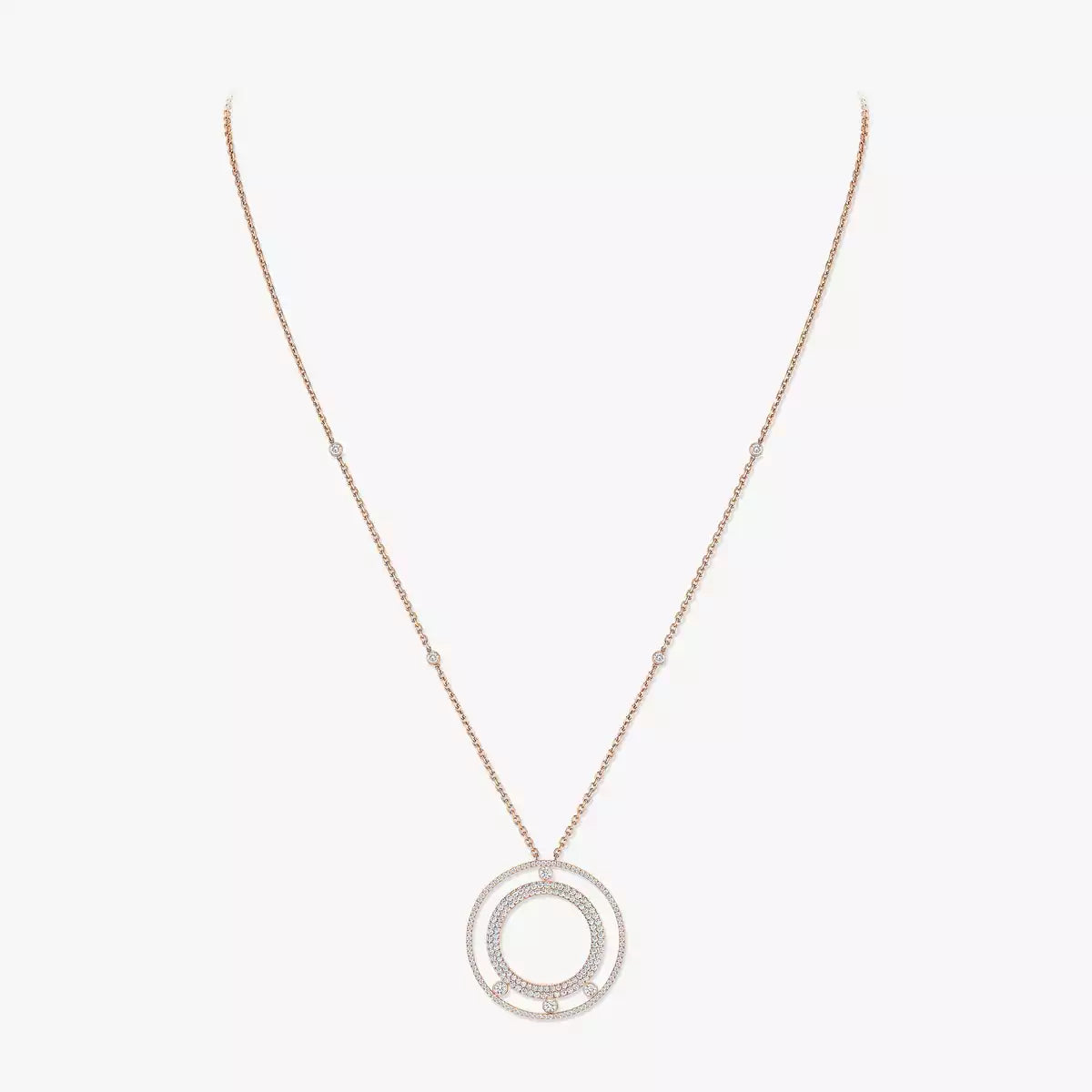 [Sprite Jewelry]Move Romane Long Pave_-Set Diamond Necklace