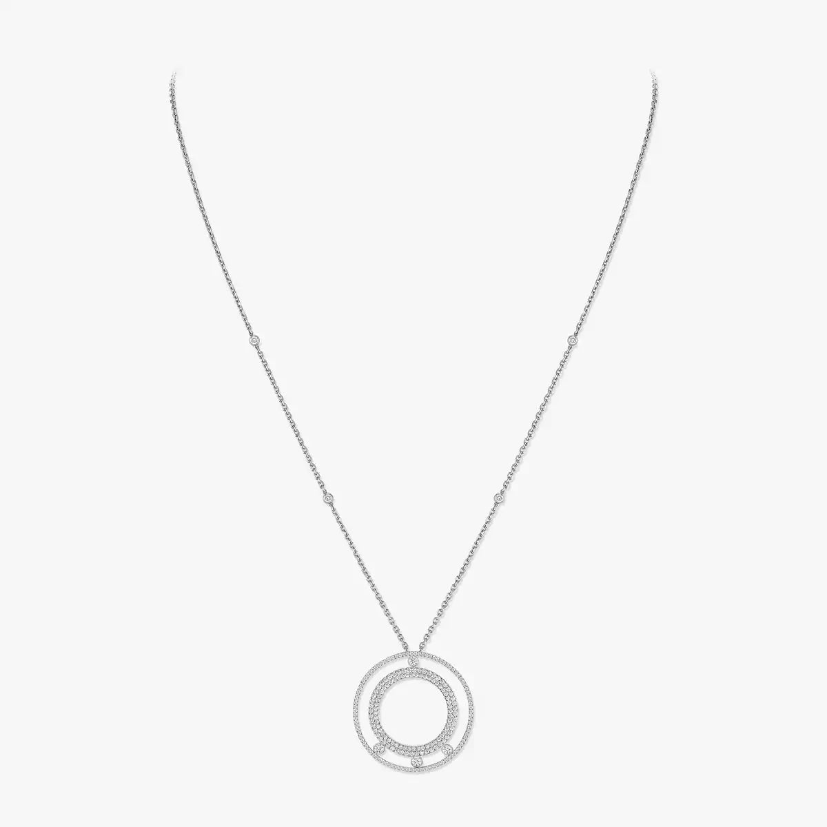 [Sprite Jewelry]Move Romane Long Pave_-Set Diamond Necklace