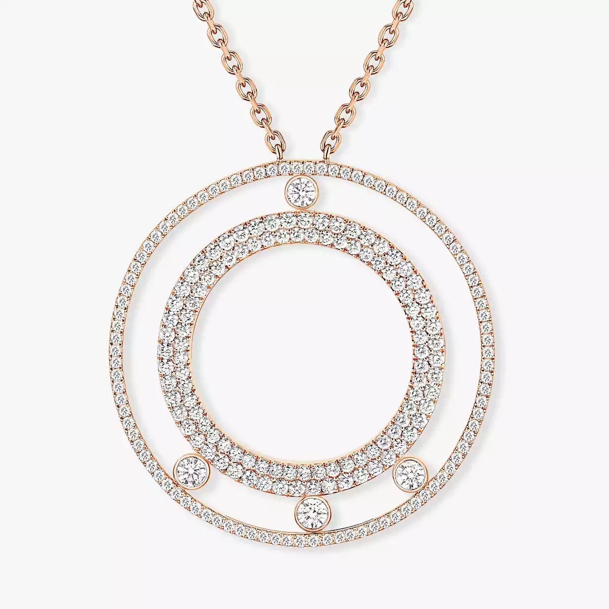 [Sprite Jewelry]Move Romane Long Pave_-Set Diamond Necklace