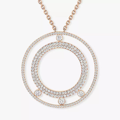 [Sprite Jewelry]Move Romane Long Pave_-Set Diamond Necklace