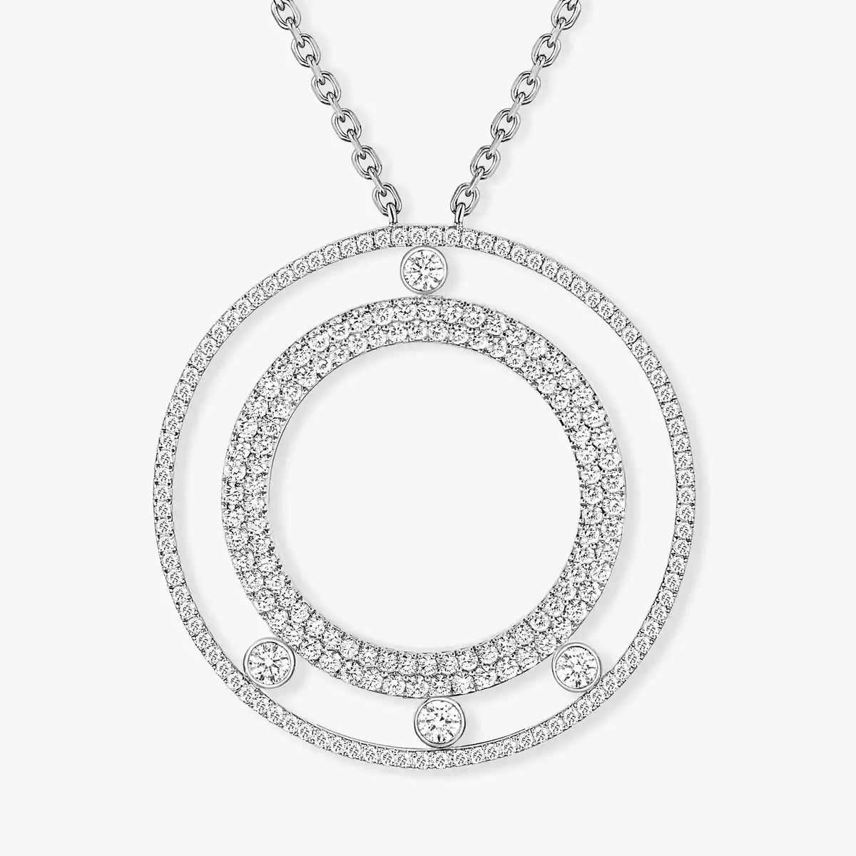 [Sprite Jewelry]Move Romane Long Pave_-Set Diamond Necklace
