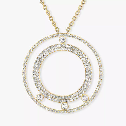 [Sprite Jewelry]Move Romane Long Pave_-Set Diamond Necklace