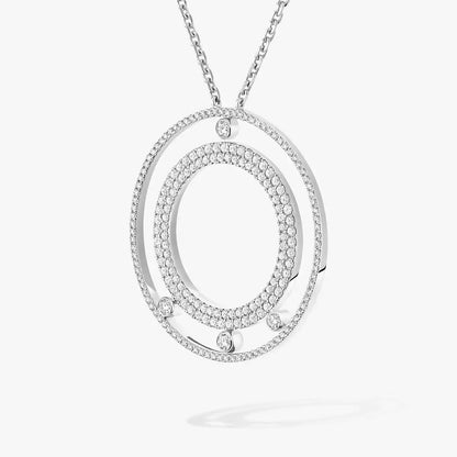 [Sprite Jewelry]Move Romane Long Pave_-Set Diamond Necklace