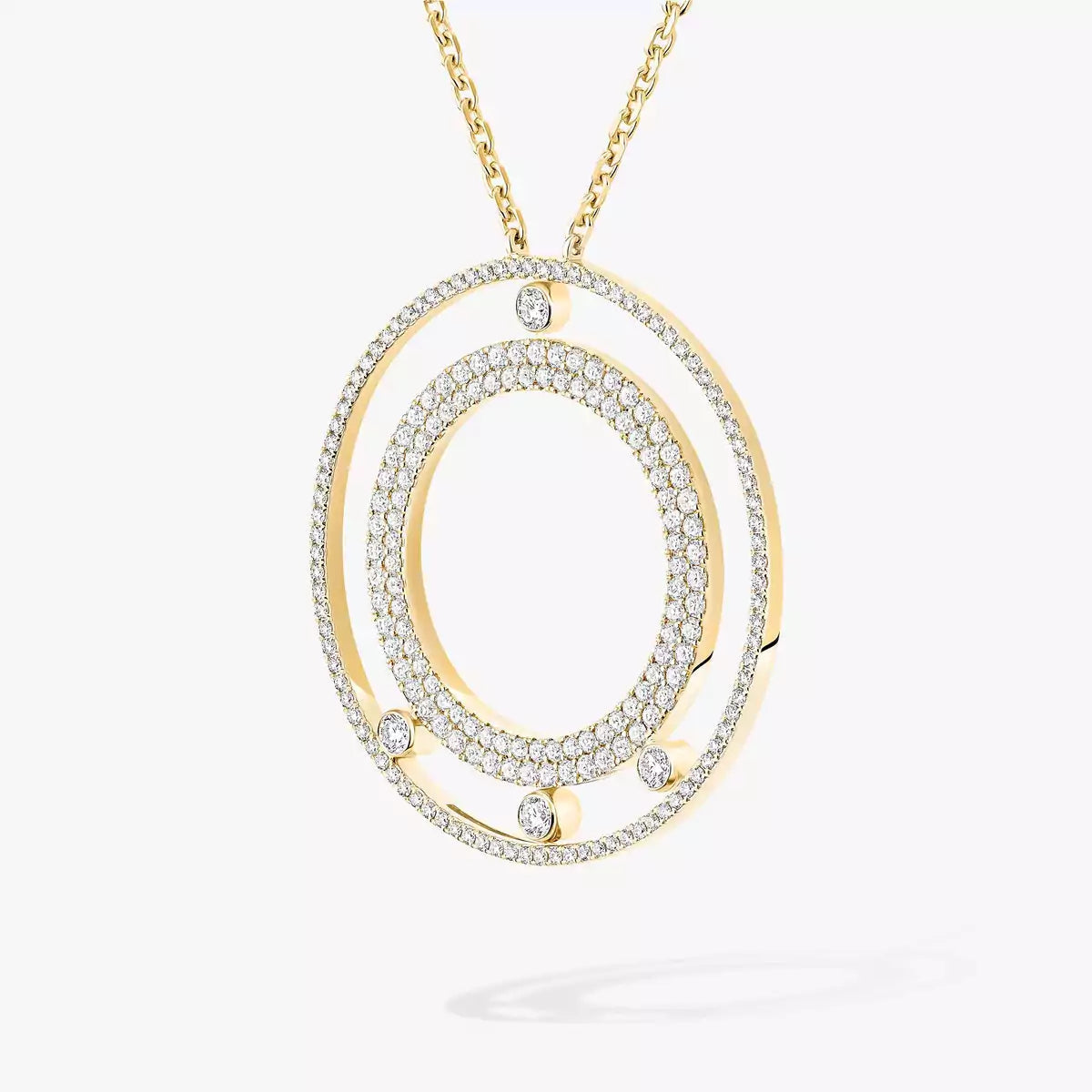 [Sprite Jewelry]Move Romane Long Pave_-Set Diamond Necklace