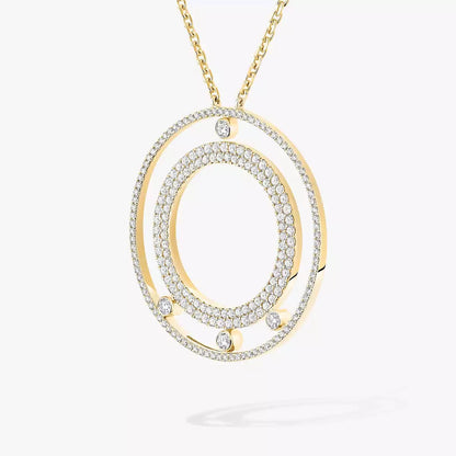 [Sprite Jewelry]Move Romane Long Pave_-Set Diamond Necklace