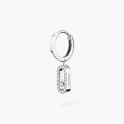 [Sprite Jewelry]Move Uno Single Diamond Hoop Earring