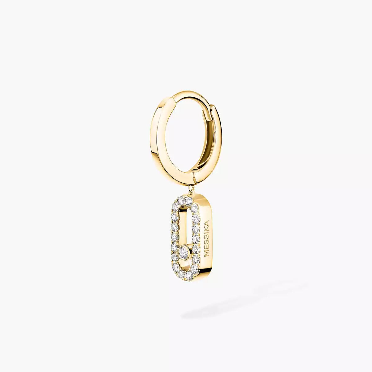 [Sprite Jewelry]Move Uno Single Diamond Hoop Earring