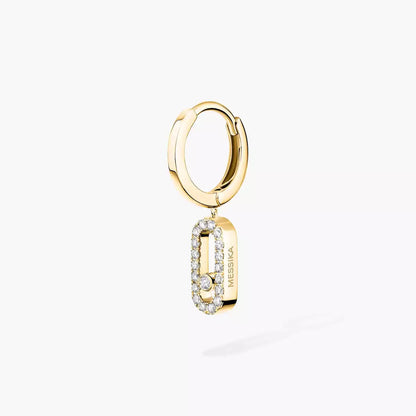 [Sprite Jewelry]Move Uno Single Diamond Hoop Earring