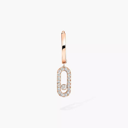 [Sprite Jewelry]Move Uno Single Diamond Hoop Earring