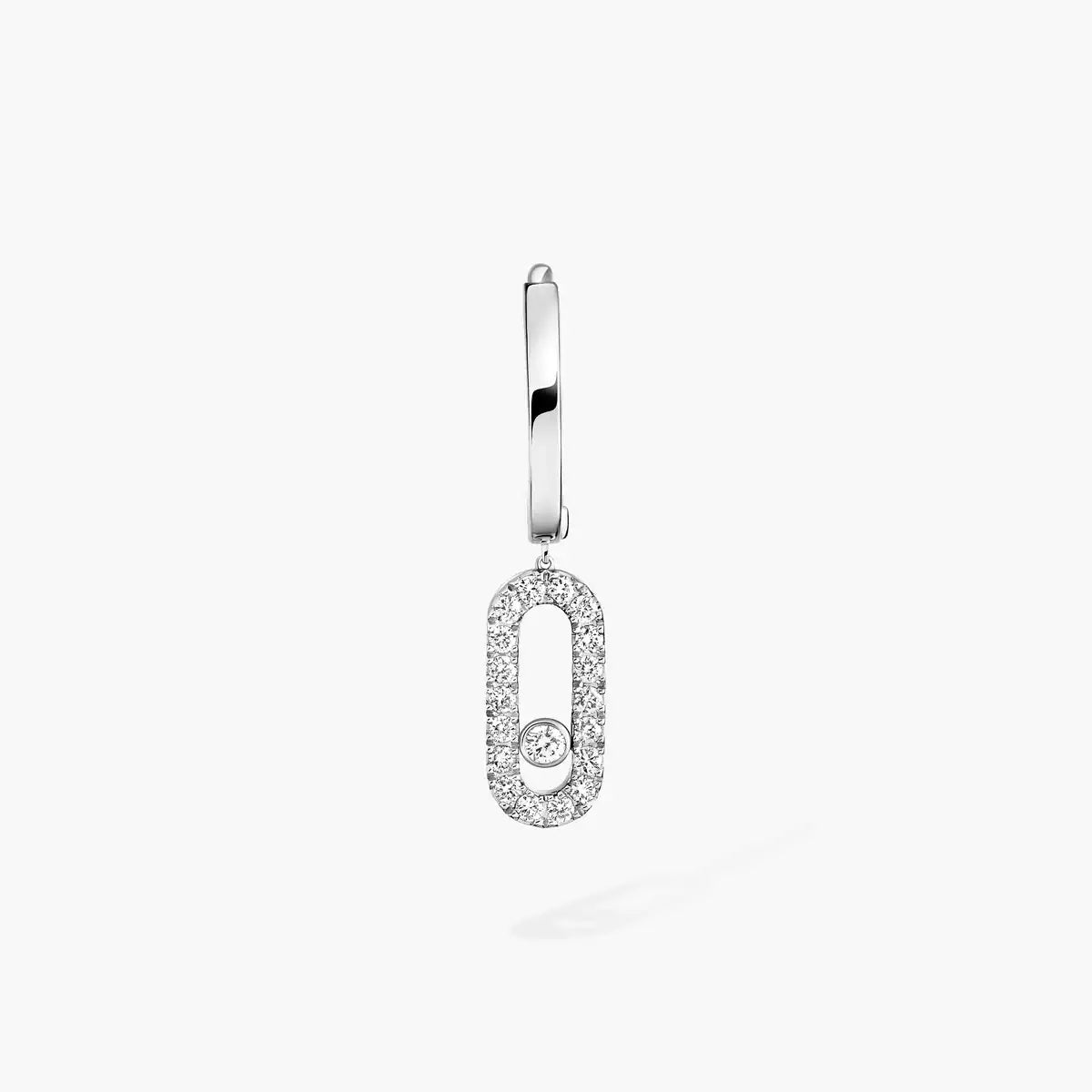 [Sprite Jewelry]Move Uno Single Diamond Hoop Earring