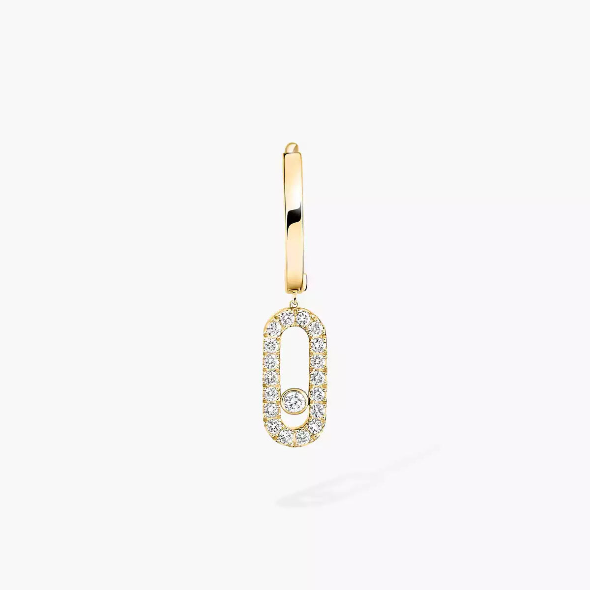[Sprite Jewelry]Move Uno Single Diamond Hoop Earring
