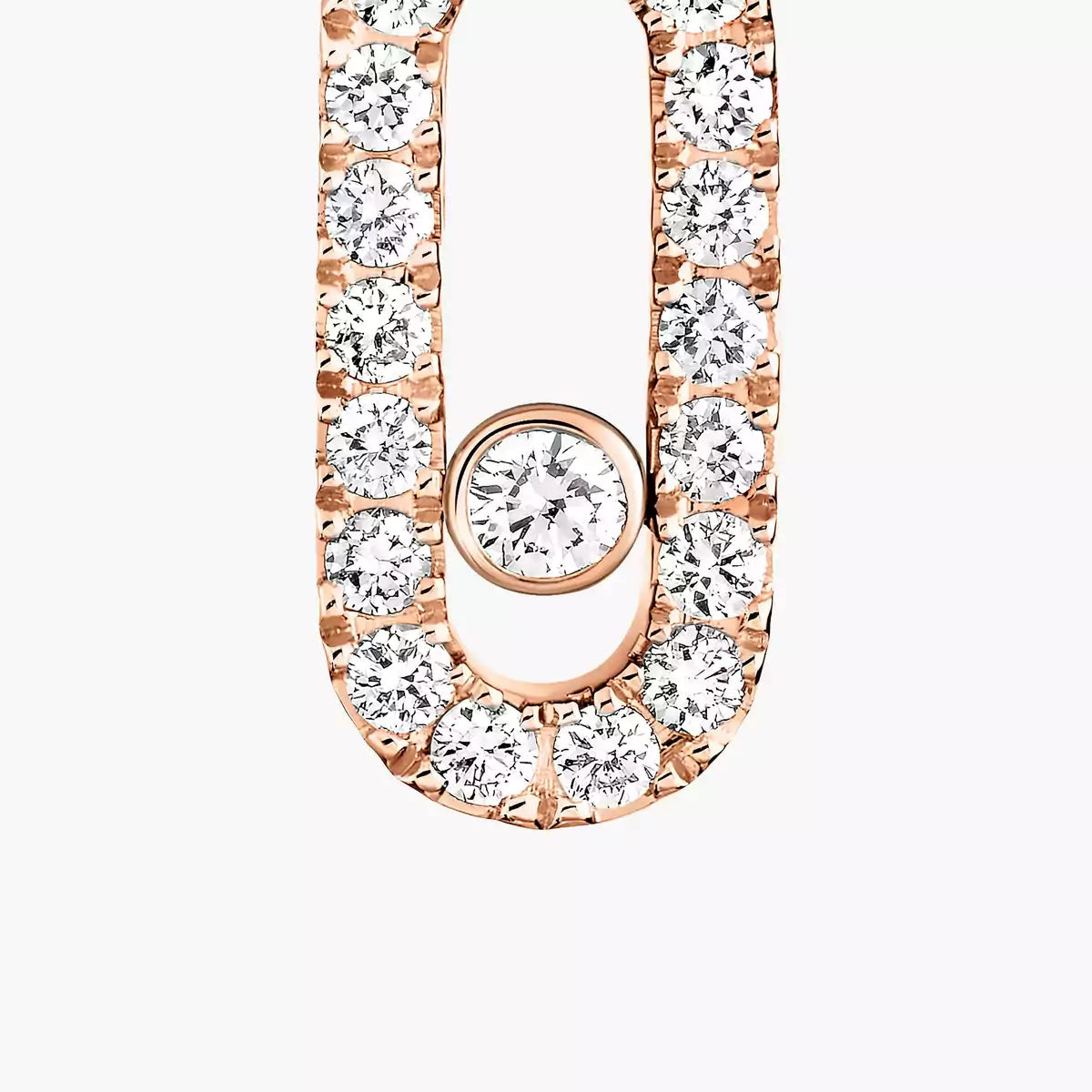 [Sprite Jewelry]Move Uno Single Diamond Hoop Earring