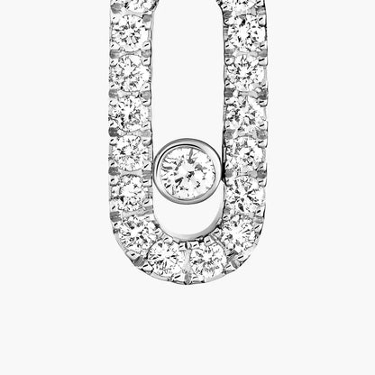 [Sprite Jewelry]Move Uno Single Diamond Hoop Earring