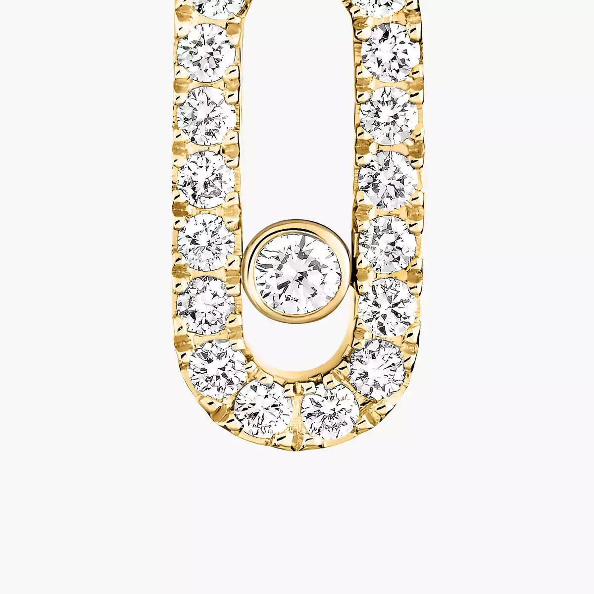 [Sprite Jewelry]Move Uno Single Diamond Hoop Earring