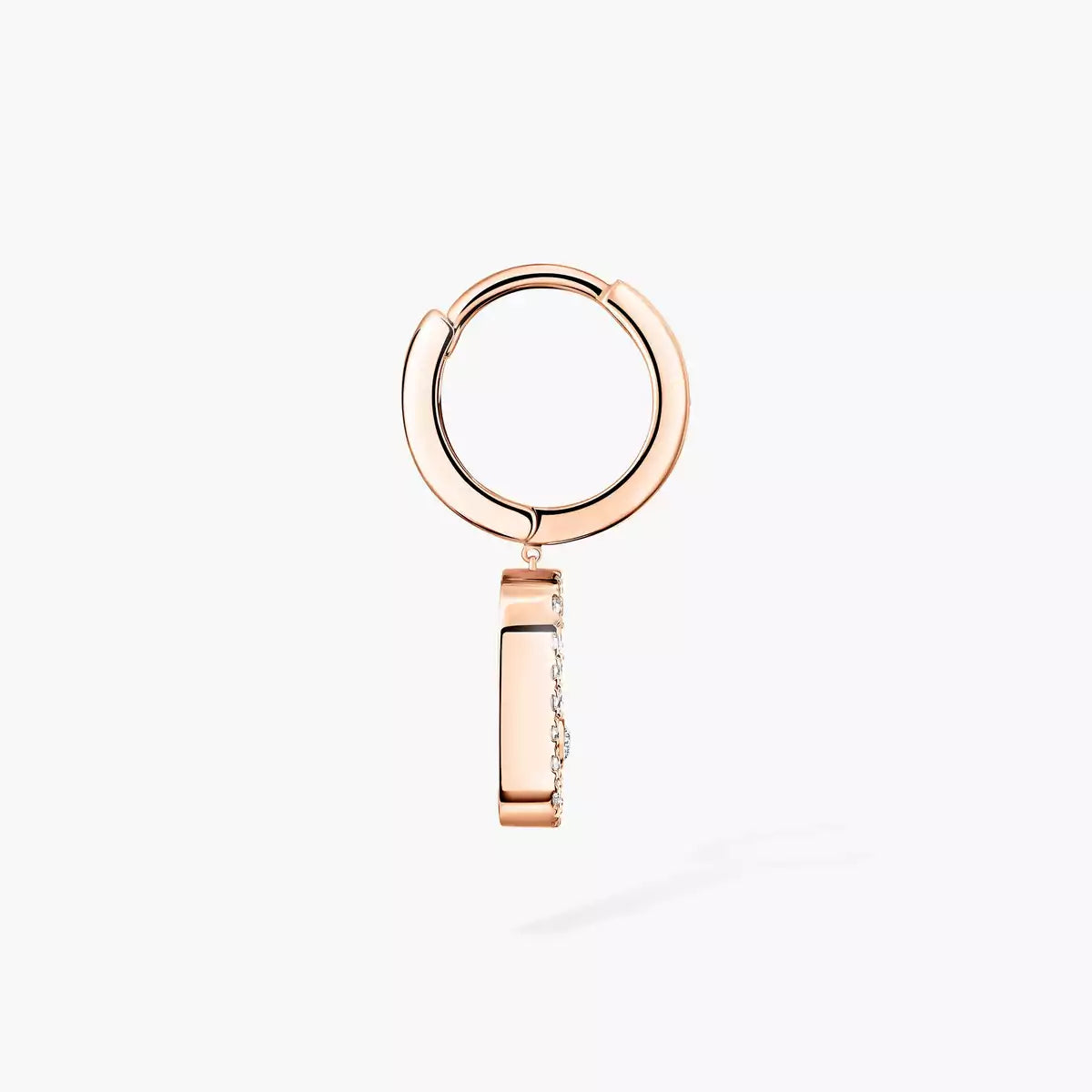 [Sprite Jewelry]Move Uno Single Diamond Hoop Earring