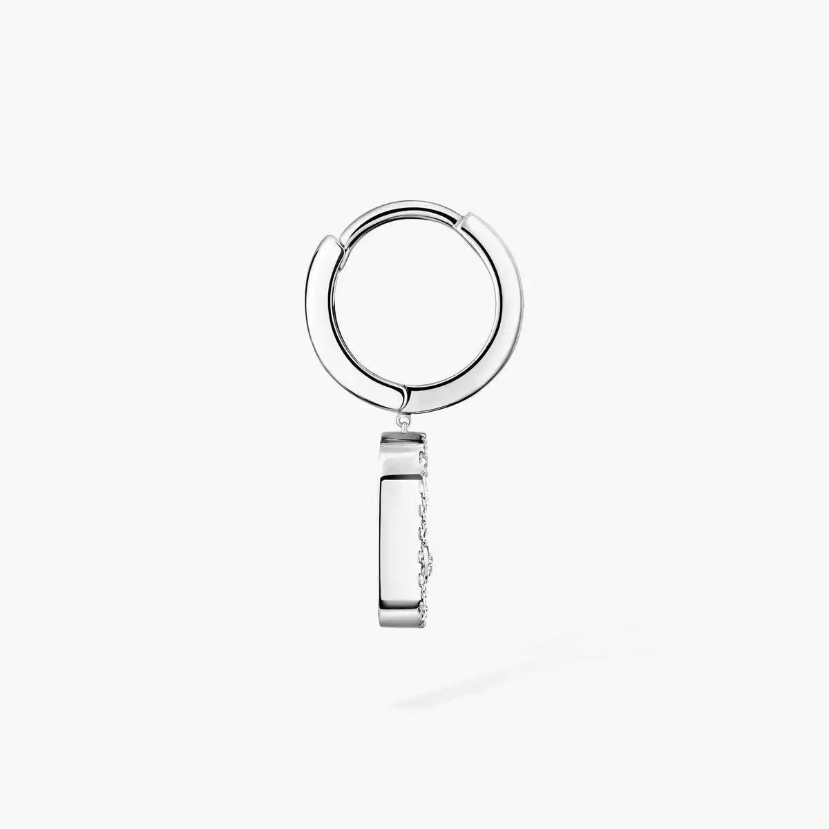 [Sprite Jewelry]Move Uno Single Diamond Hoop Earring
