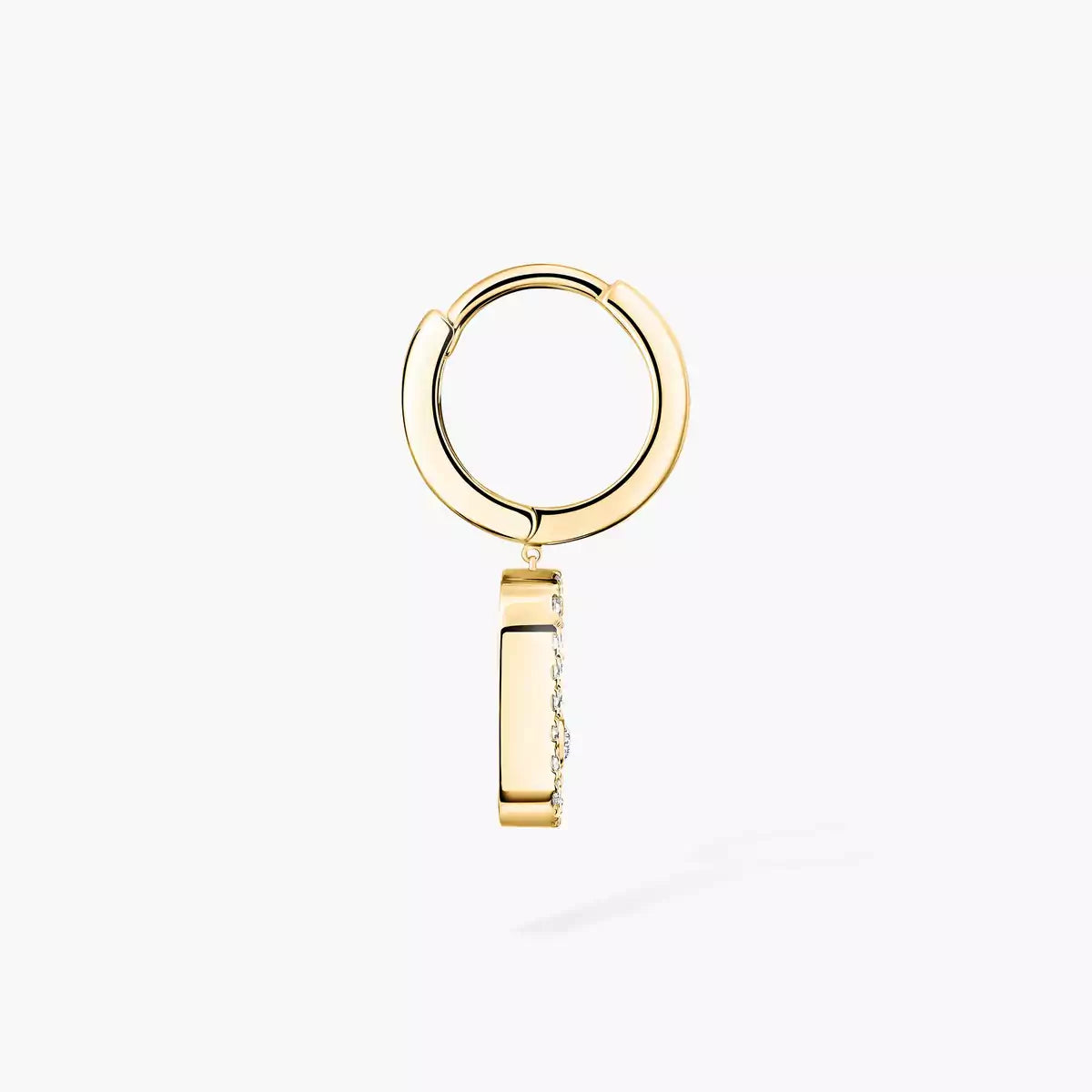 [Sprite Jewelry]Move Uno Single Diamond Hoop Earring