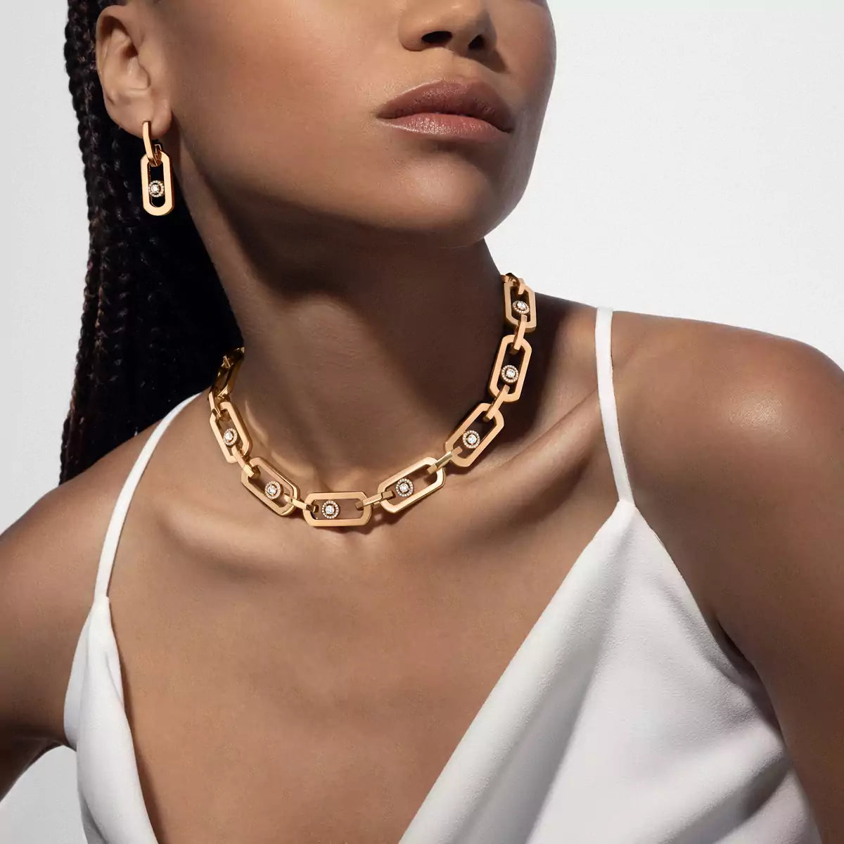 [Sprite Jewelry] So Move XL Diamond Hoop Earring