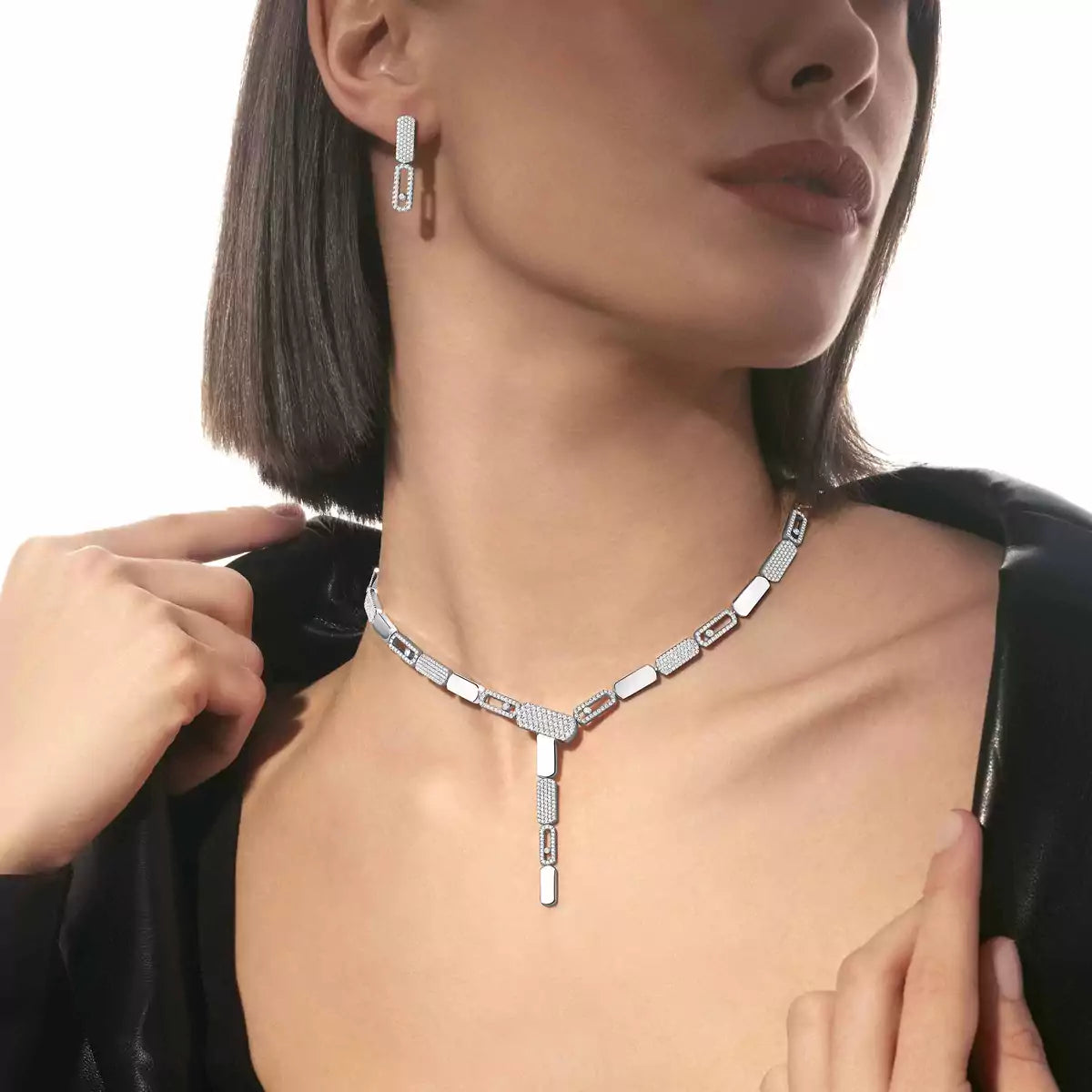 [Sprite Jewelry]Imperial Move SM Diamond Earrings