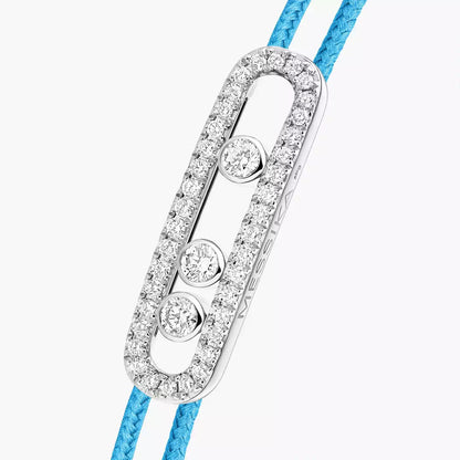 [Sprite Jewelry]Messika Care(s) pink cord pavé bracelet