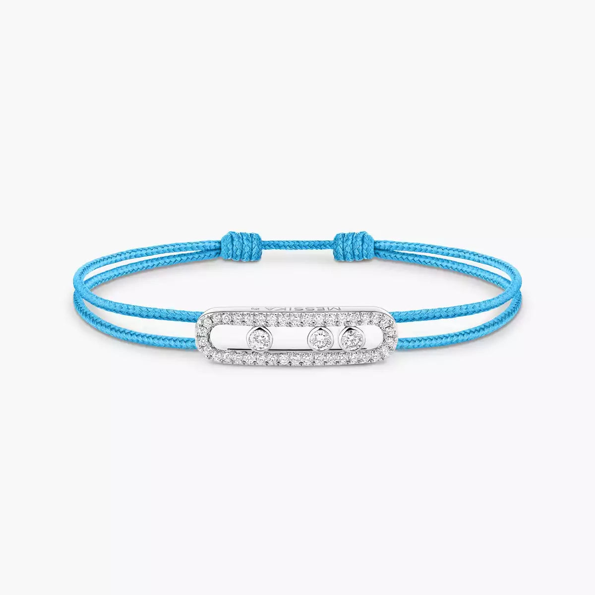 [Sprite Jewelry]Messika Care(s) pink cord pavé bracelet