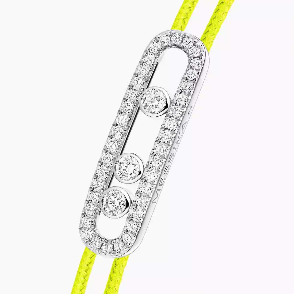 [Sprite Jewelry]Messika Care(s) pink cord pavé bracelet