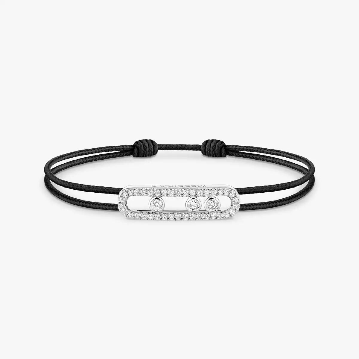 [Sprite Jewelry]Messika Care(s) pink cord pavé bracelet
