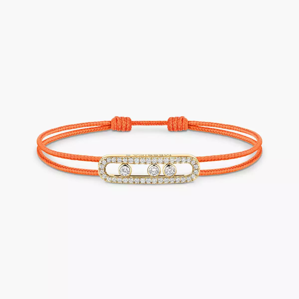 [Sprite Jewelry]Messika Care(s) pink cord pavé bracelet