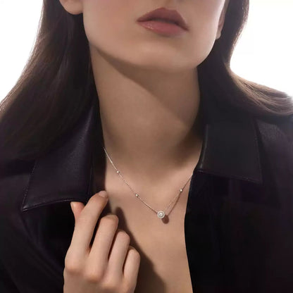 [Sprite Jewelry]Diamond Necklace 0,20ct Brilliant Shape Joy