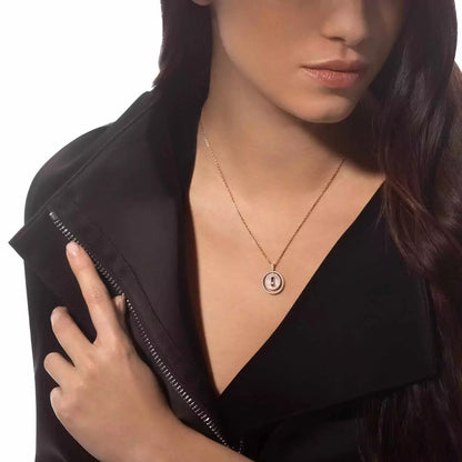[Sprite Jewelry]Lucky Move Diamond Necklace in Rose Gold and White Mother-of-Pearl