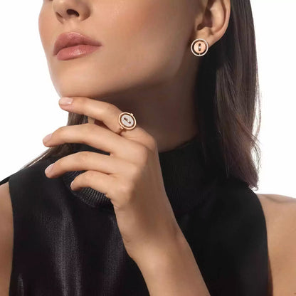 [Sprite Jewelry]Lucky Move Diamond Earrings